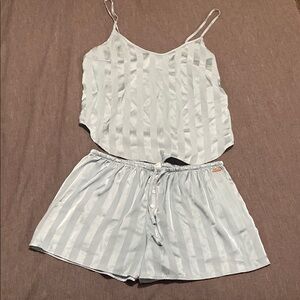 Danskin Blue and Green Pajama Set Intimates Sleepwear